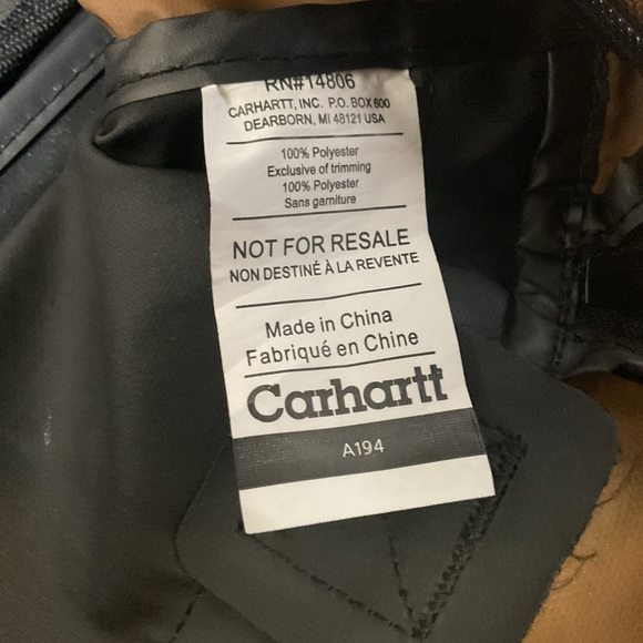 CARHARTT Duffle Bag Canvas Tote Pocket Carry Handles Brown & Black Gear Bag - Picture 7 of 15